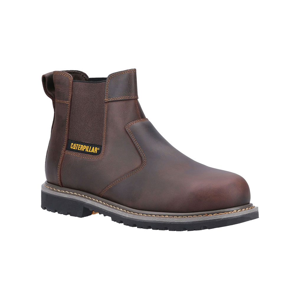 Caterpillar Boots South Africa - Cat Men's Powerplant Dealer Astm Safety Boots Brown SM7439086